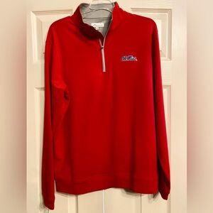 Peter Millar Ole Miss Perth Performance Quarter-Zip SzM NWOT Univ of Mississippi